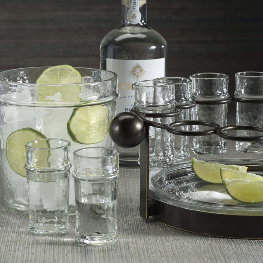 Agave Ten Shot Tequila Set with Ice Bucket - Barware by Carlyle Avenue