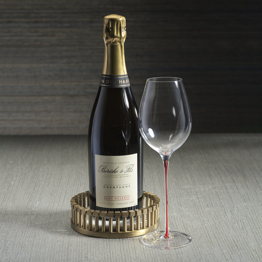Marbelle Metal and Marble Bottle Coaster - Barware by Carlyle Avenue