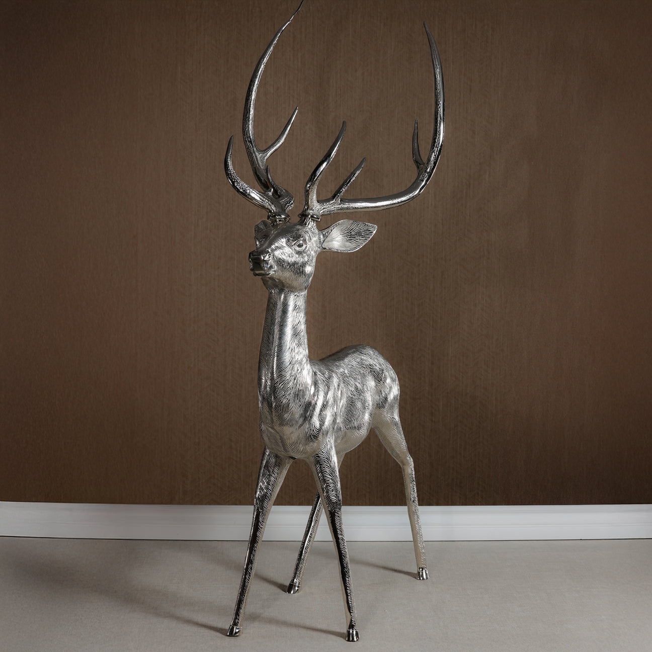 Corviglia Standing Alloy Deer