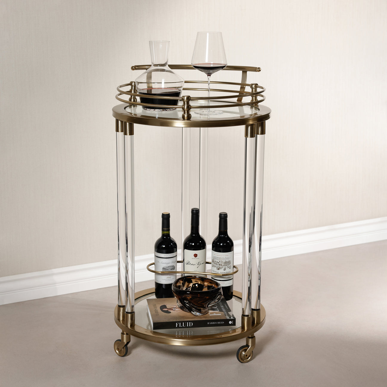 Opus Round Bar Cart / Trolley - Small