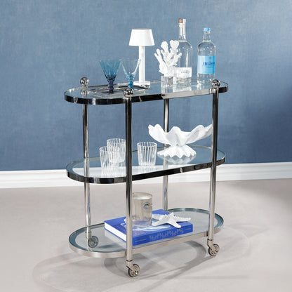 Oval Round Bar Cart / Trolley