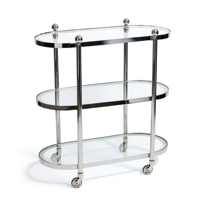 Oval Round Bar Cart / Trolley