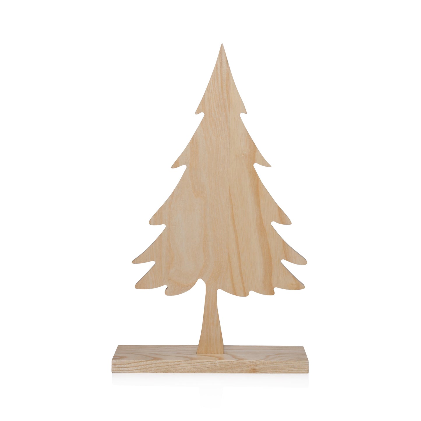 Ash Wood Silhouette Tree on Base