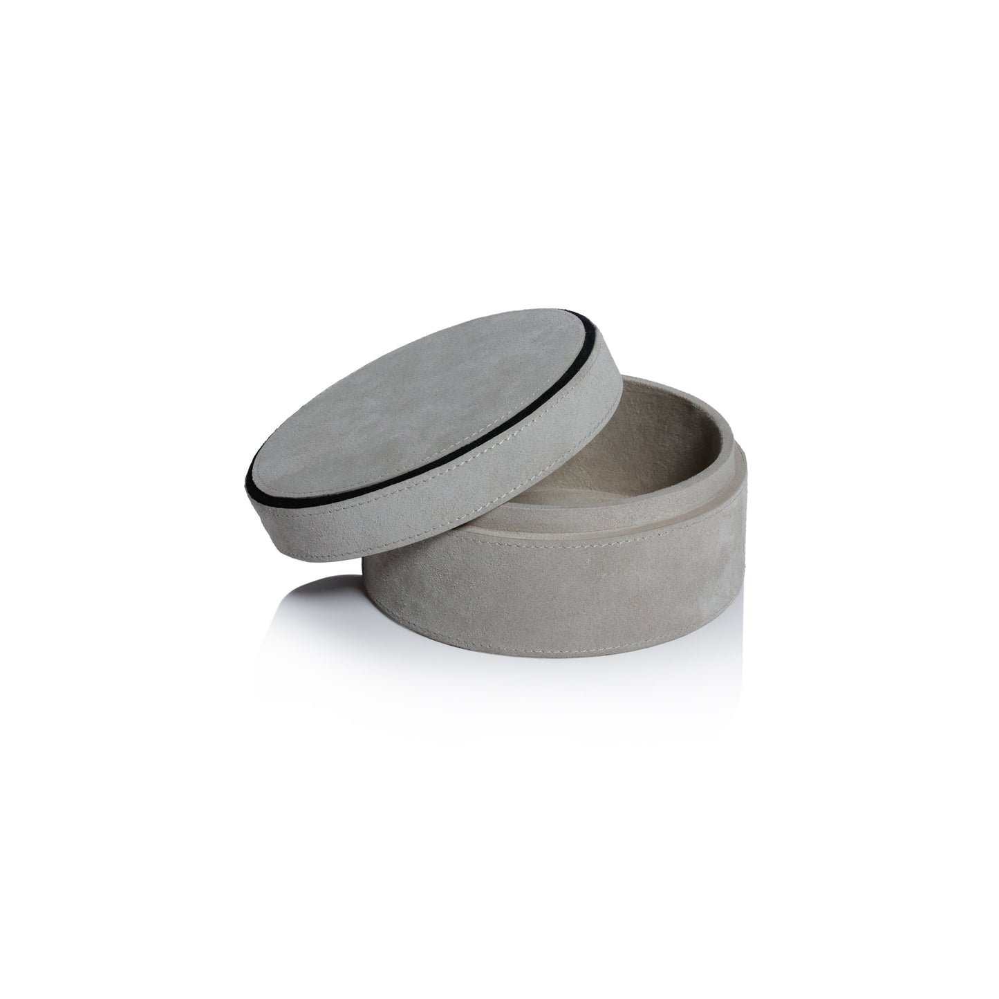 Arden Suede Leather Round Box