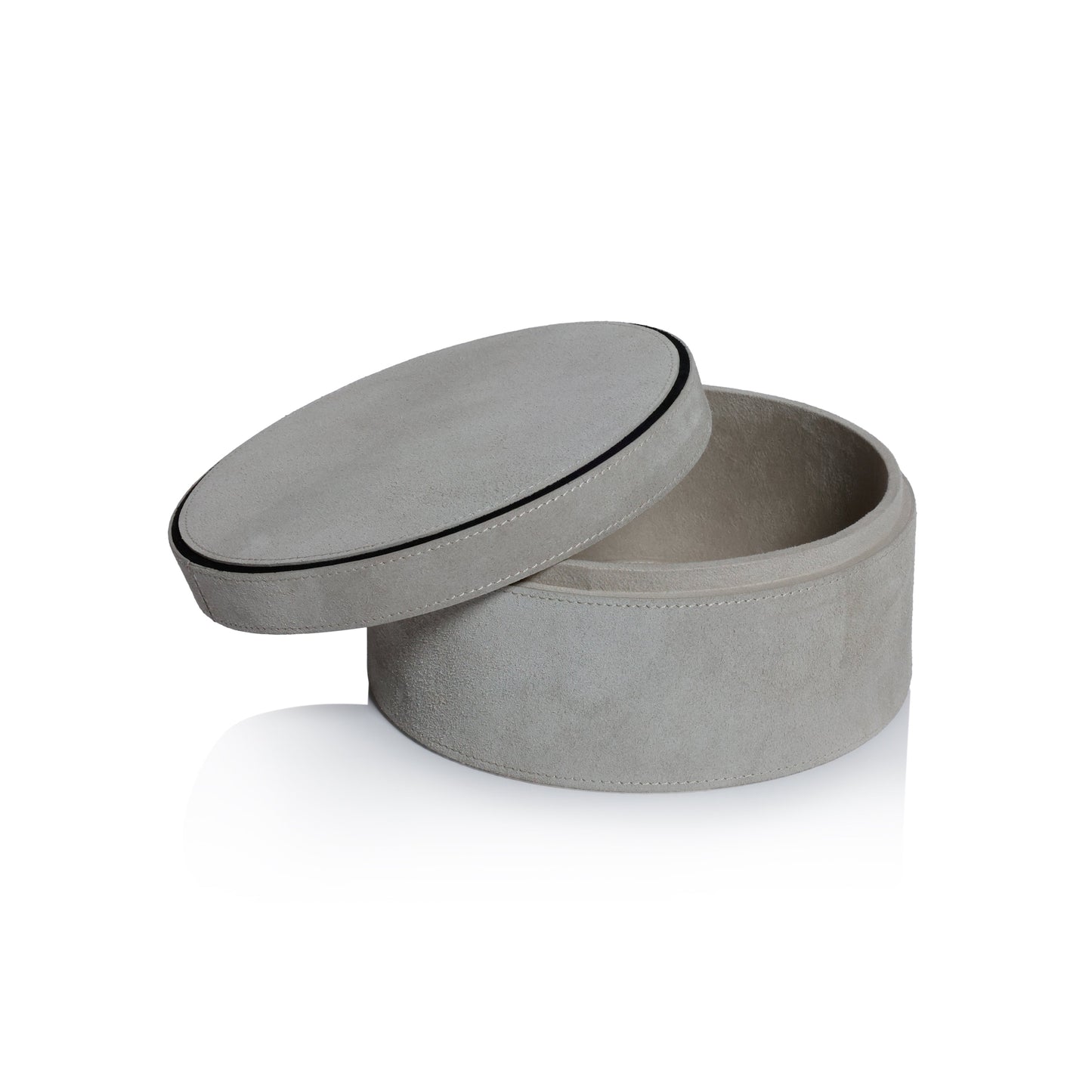Arden Suede Leather Round Box