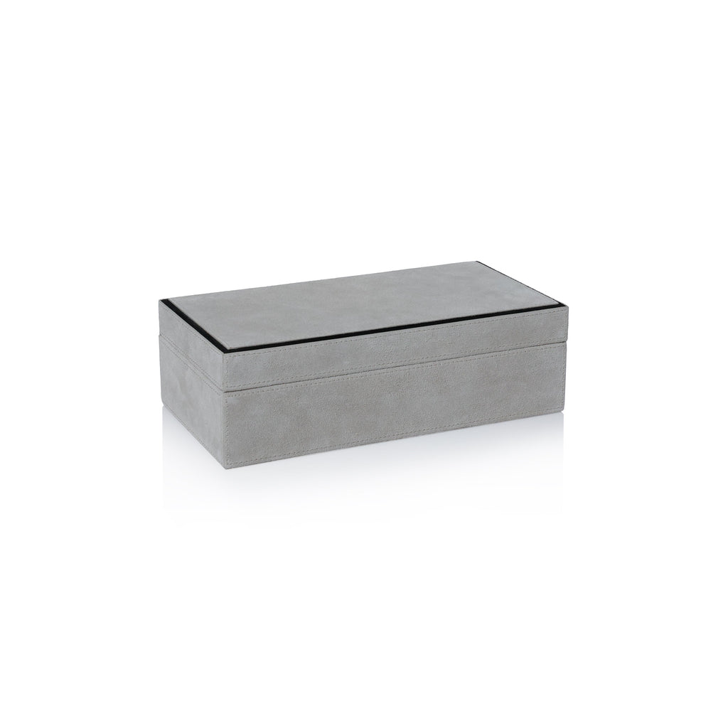 Arden Suede Leather Box - Decorative Accessories by Carlyle Avenue