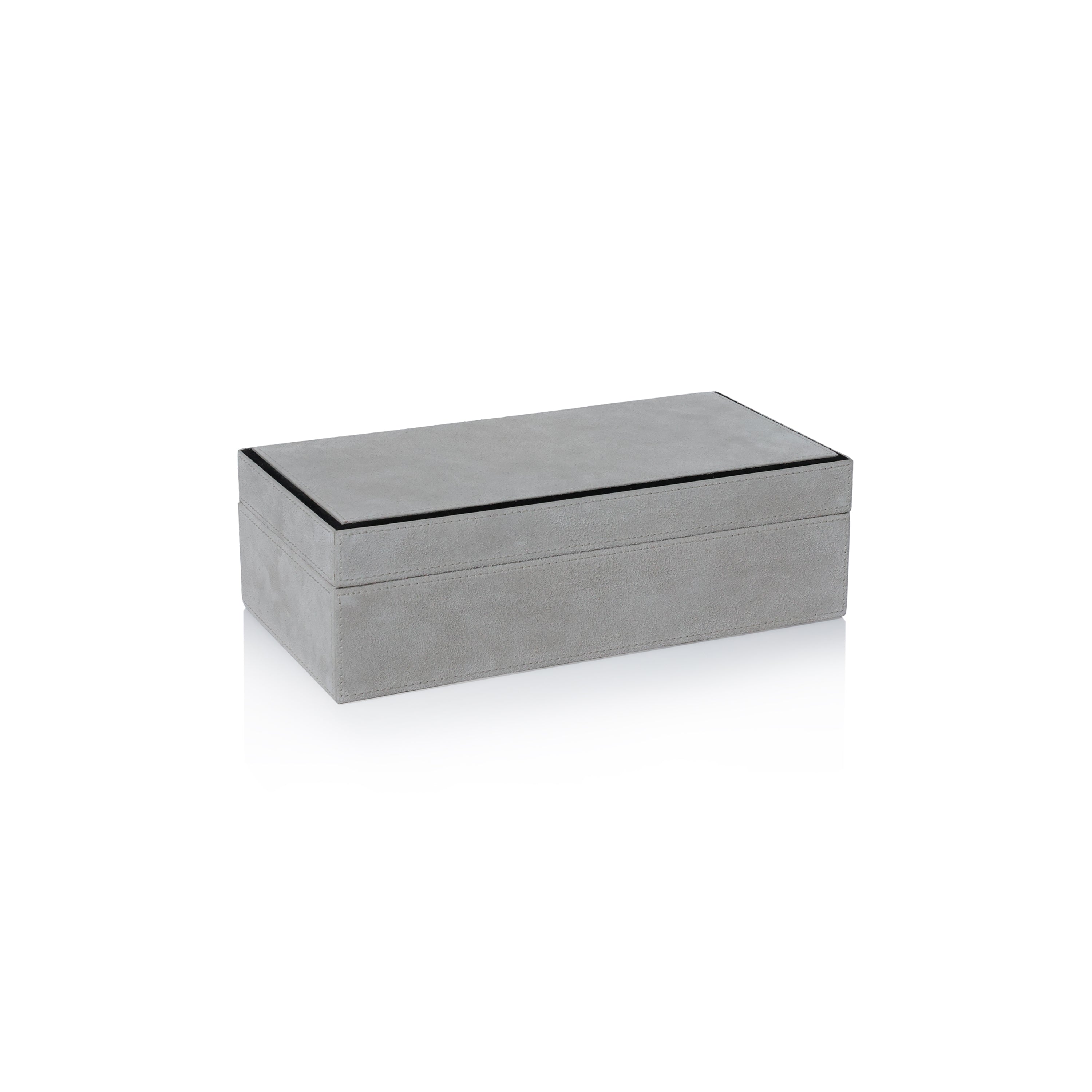 Arden Suede Leather Box - Decorative Accessories by Carlyle Avenue