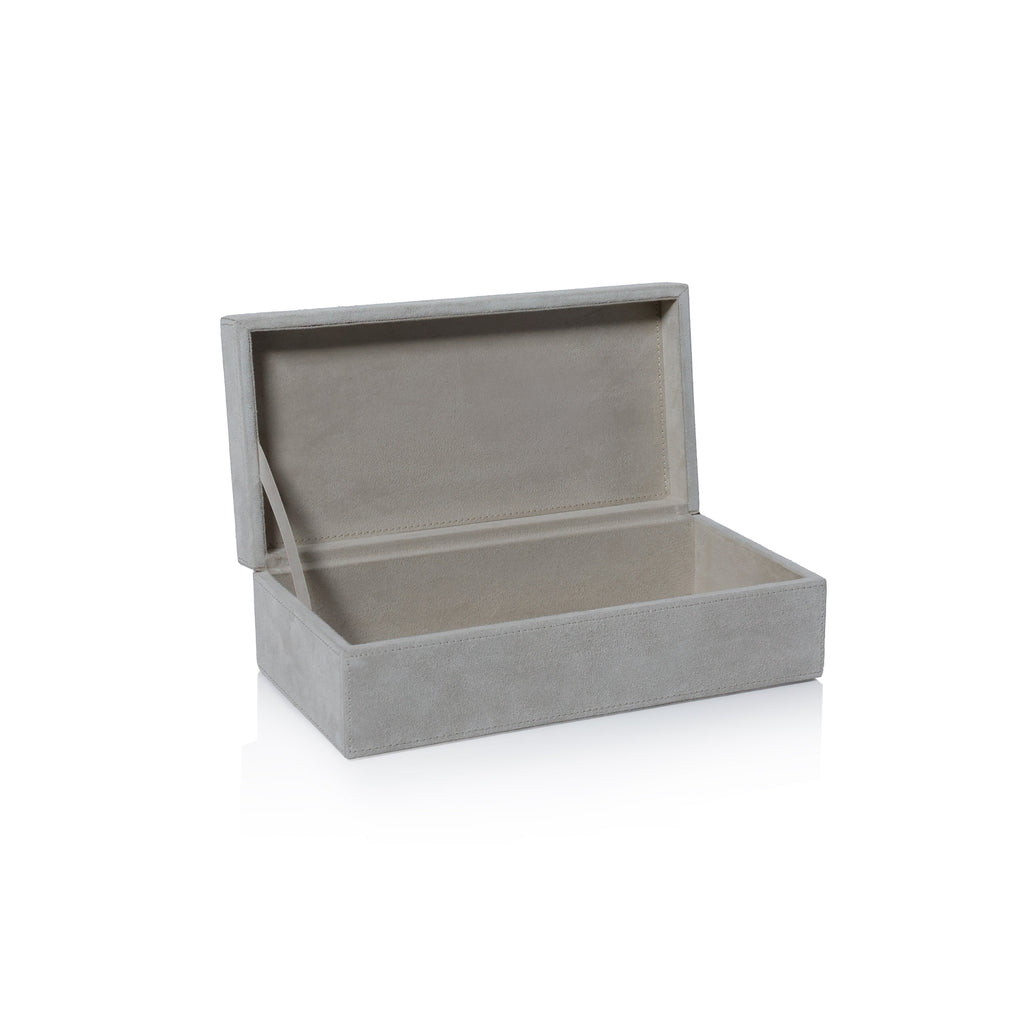 Arden Suede Leather Box - Decorative Accessories by Carlyle Avenue