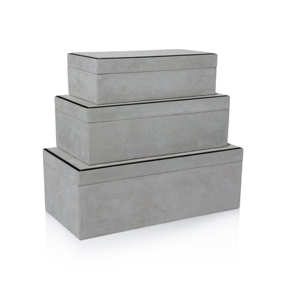 Arden Suede Leather Box - CARLYLE AVENUE