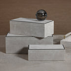 Arden Suede Leather Box - Decorative Accessories by Carlyle Avenue