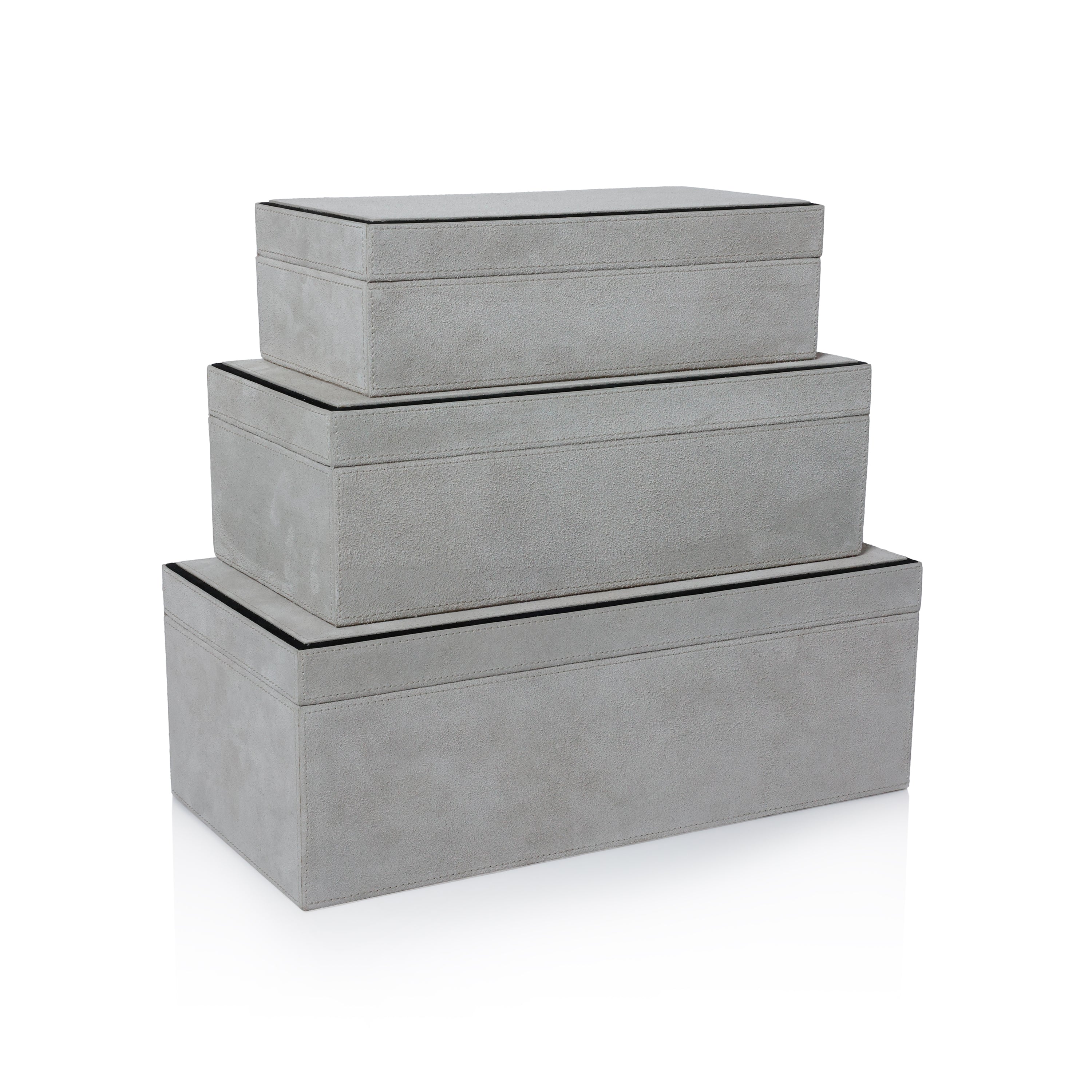 Arden Suede Leather Box - Decorative Accessories by Carlyle Avenue