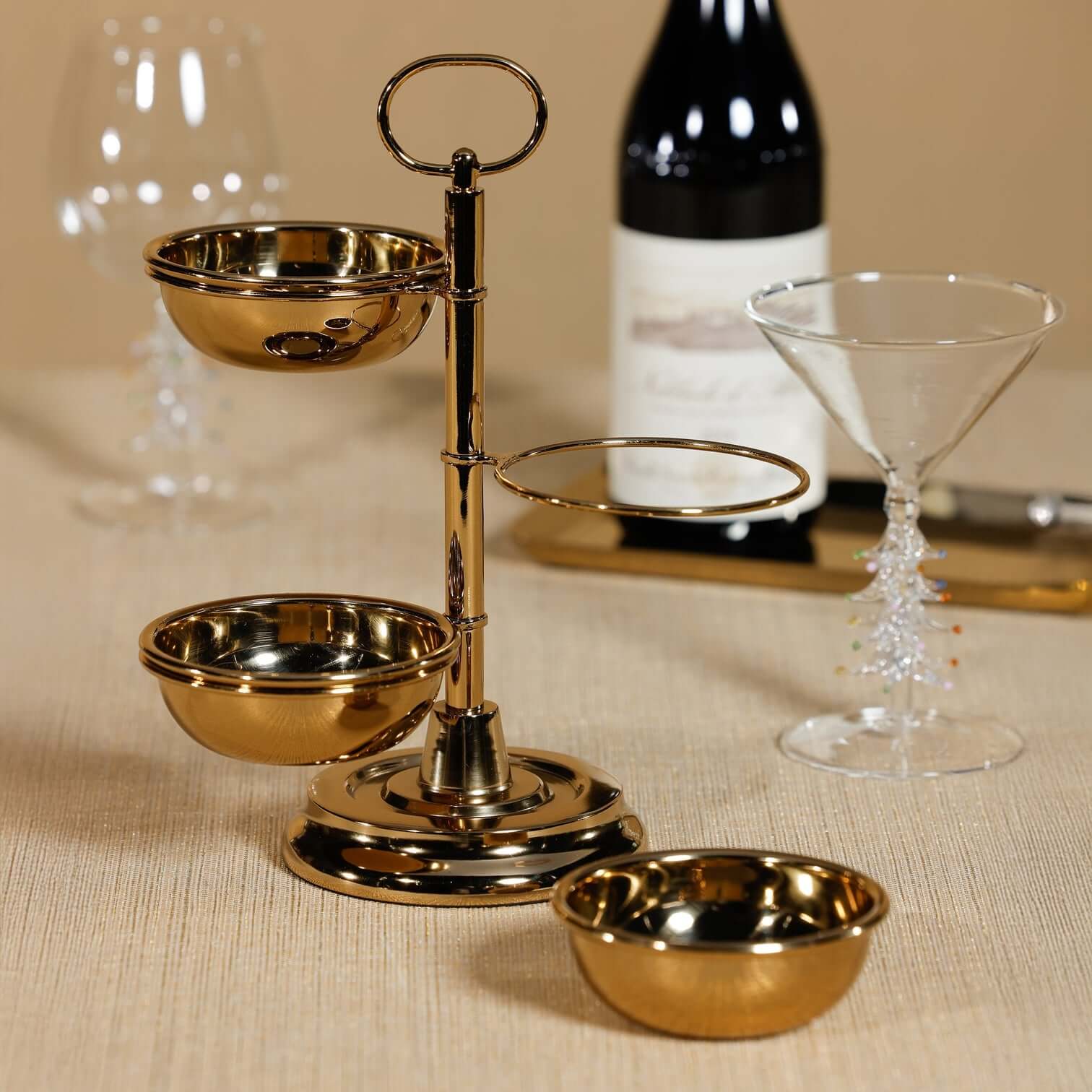 3-Tier Condiment Set - Polished Gold - PREORDER