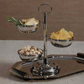 3 Tier Metal Condiment Set- Polished Nickel - CARLYLE AVENUE