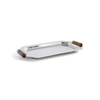 Octagon Alloy Tray with Horn Handles - Polished Nickel - Tray by Carlyle Avenue