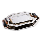Octagon Alloy Tray with Horn Handles - Polished Nickel - Tray by Carlyle Avenue