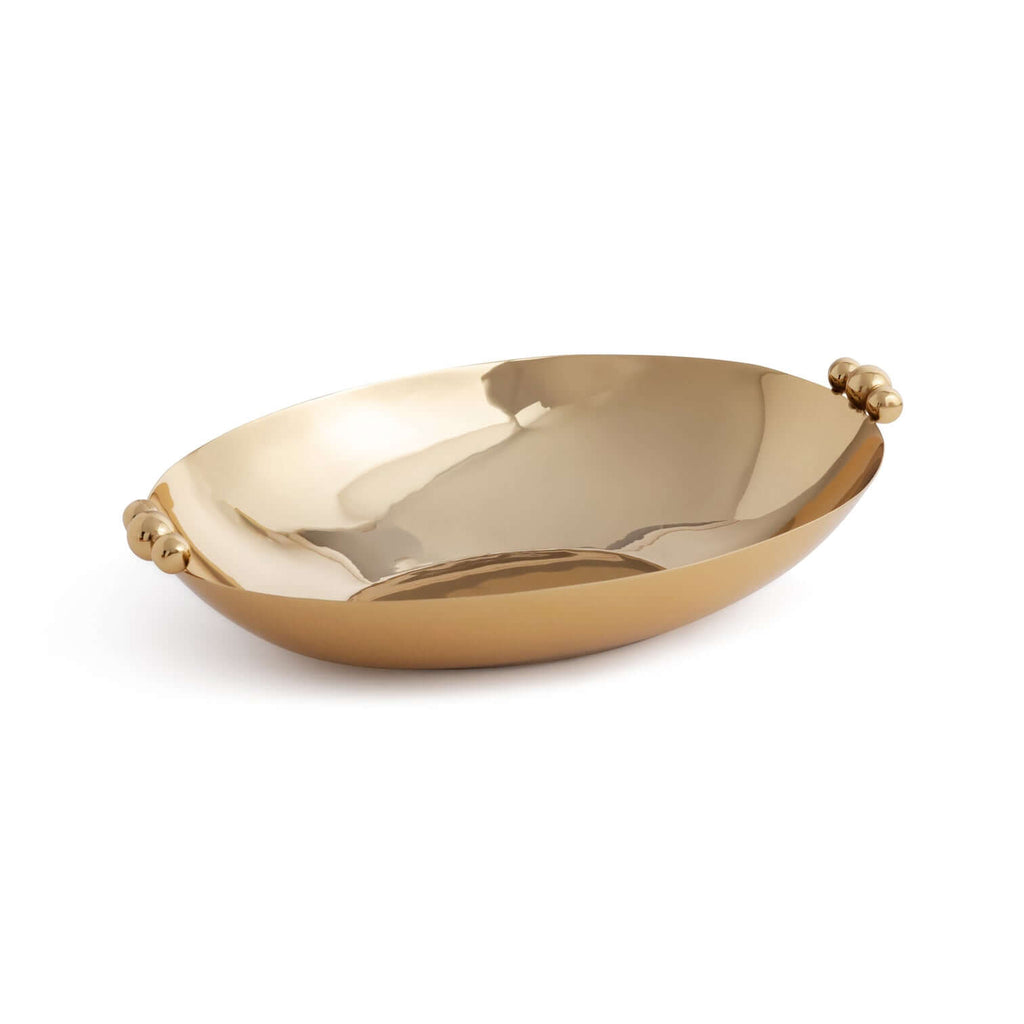 Metal Serving Bowl - Polished Gold
