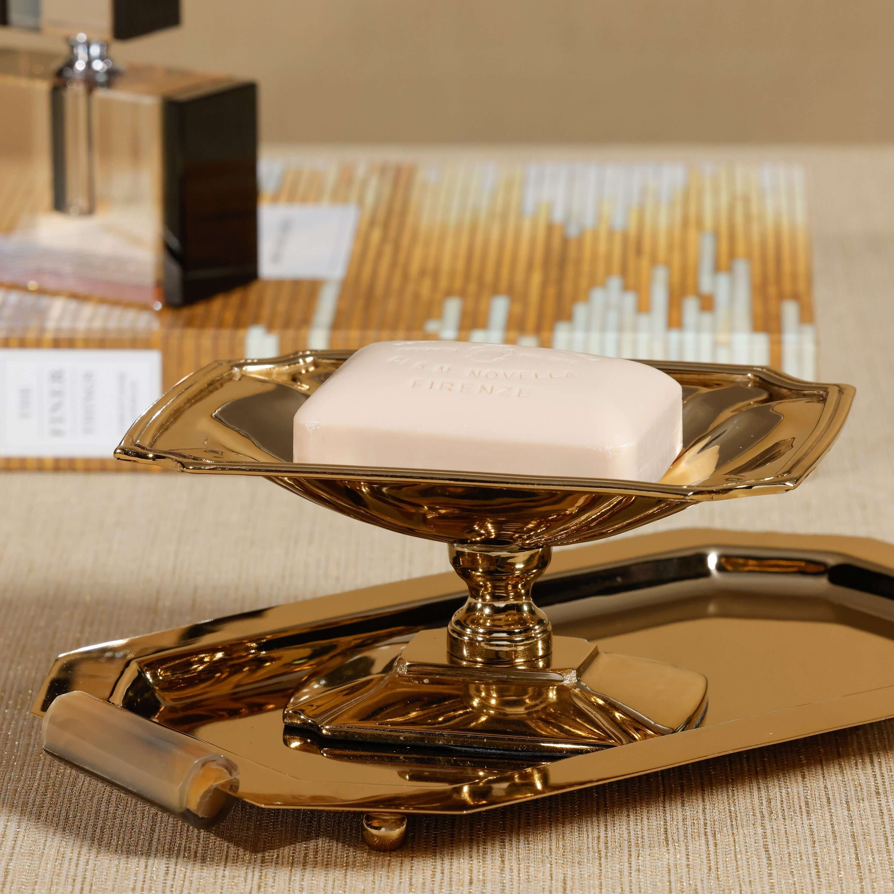 Antique Footed Dish - Polished Gold - Serveware by Carlyle Avenue