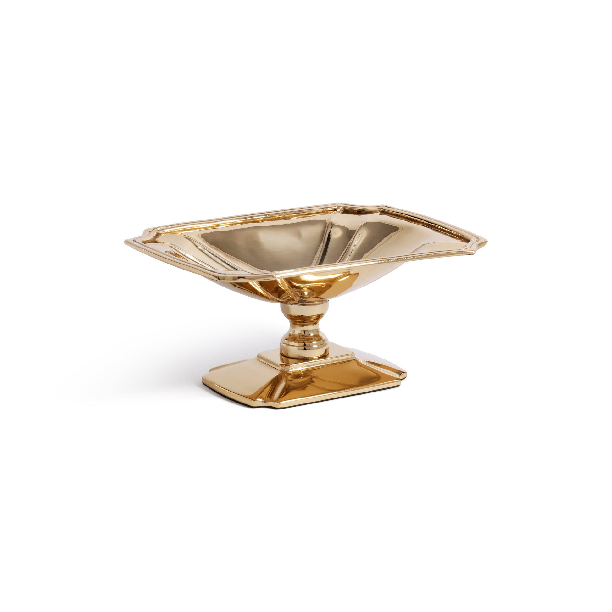 Antique Footed Dish - Polished Gold - Serveware by Carlyle Avenue