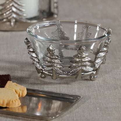 Forêt d’Hiver Glass and Metal Bowl - CARLYLE AVENUE