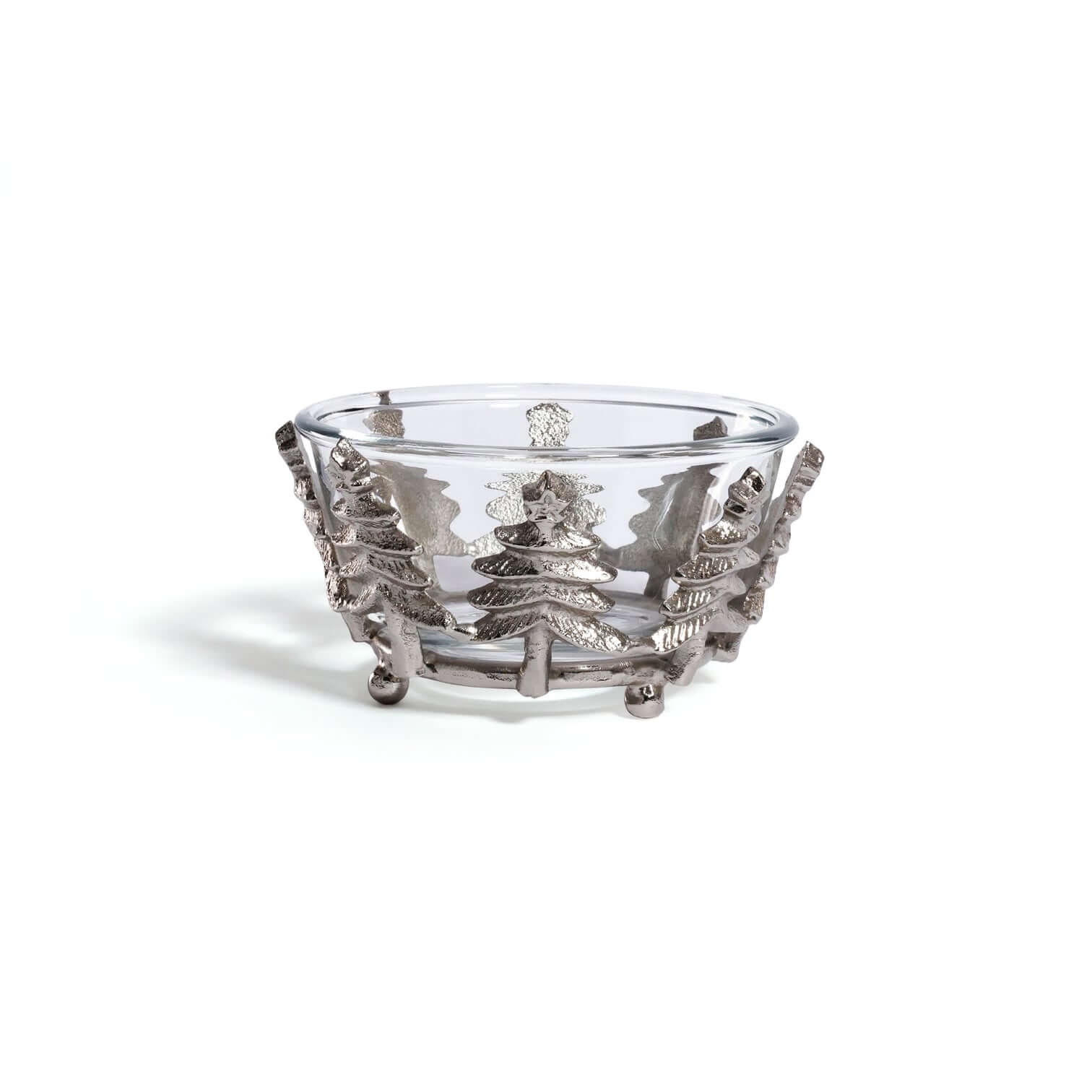 Forêt d’Hiver Glass and Metal Bowl - Bowls by Carlyle Avenue