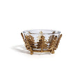 Forêt d’Hiver Glass and Metal Bowl - Bowls by Carlyle Avenue