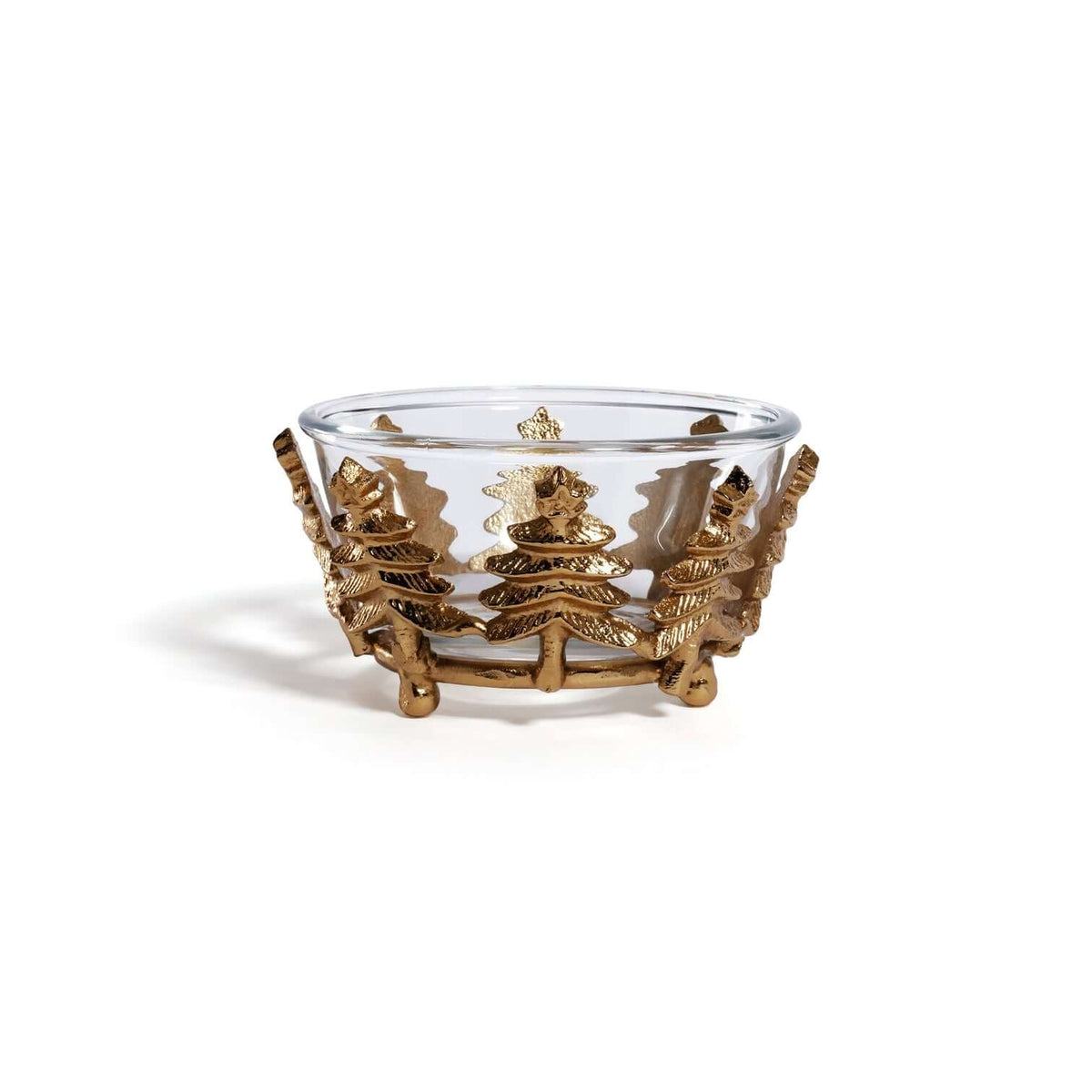 Forêt d’Hiver Glass and Metal Bowl - Bowls by Carlyle Avenue