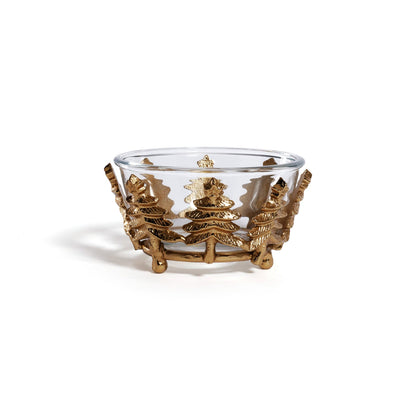 Forêt d’Hiver Glass and Metal Bowl - CARLYLE AVENUE