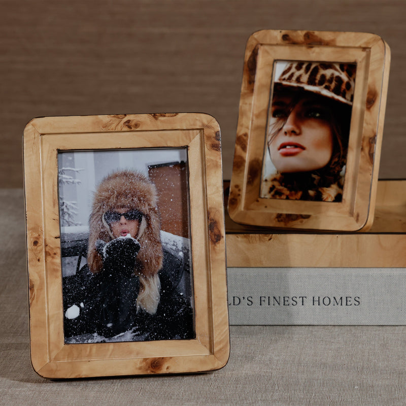 Valberg Burl Veneer Photo Frame - Picture Frames by Carlyle Avenue