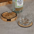 Valberg Burl Veneer Round Coaster Set - Coasters by Carlyle Avenue