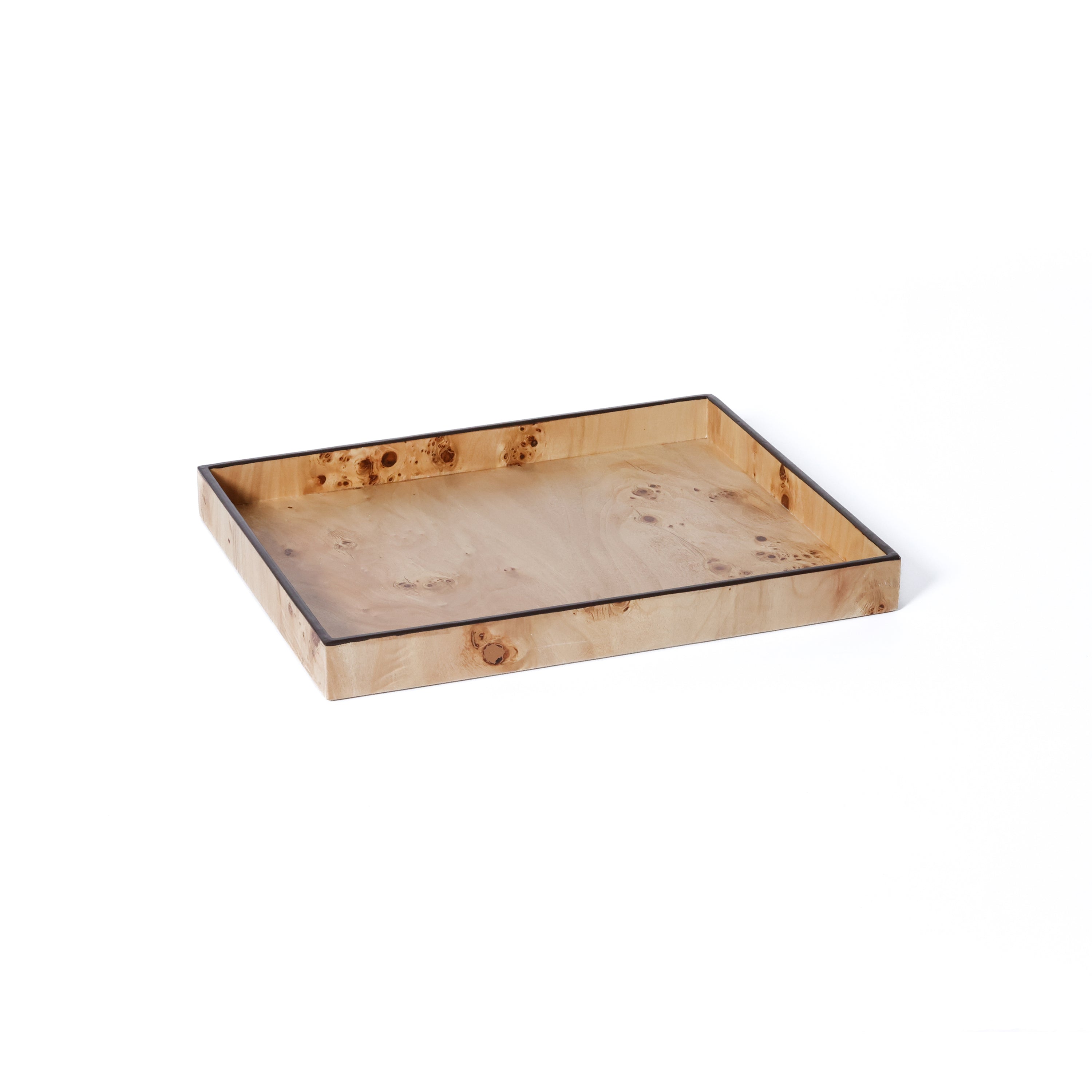 Valberg Burl Veneer All-Purpose Tray - Decorative Trays by Carlyle Avenue