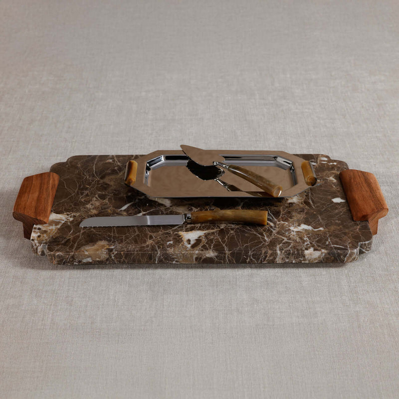 Mocha Marble Tray / Charcuterie Board - Tray by Carlyle Avenue