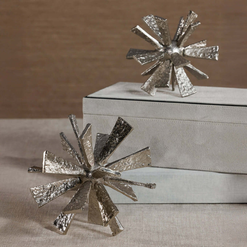 Decorative Alloy Orb - Nickel - Decorative Accessories by Carlyle Avenue