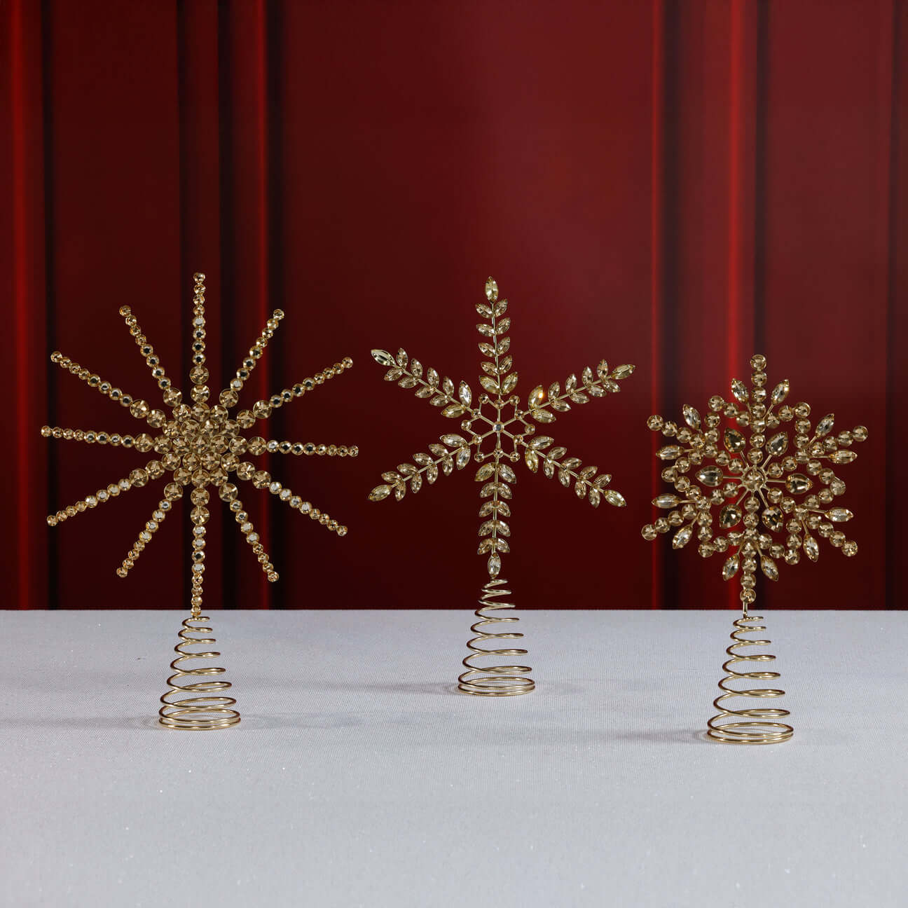 Jeweled Tree Topper - Set of 6 Assorted