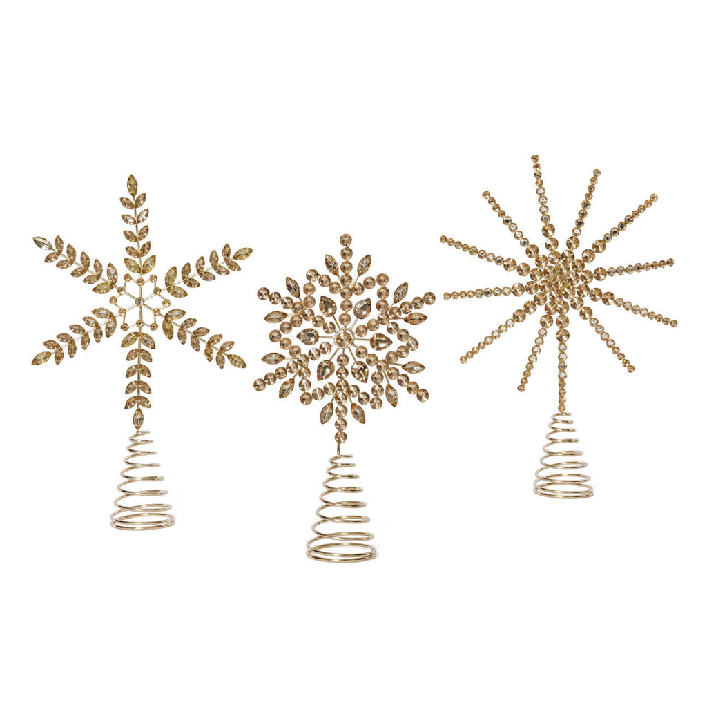 Jeweled Tree Topper - Set of 6 Assorted