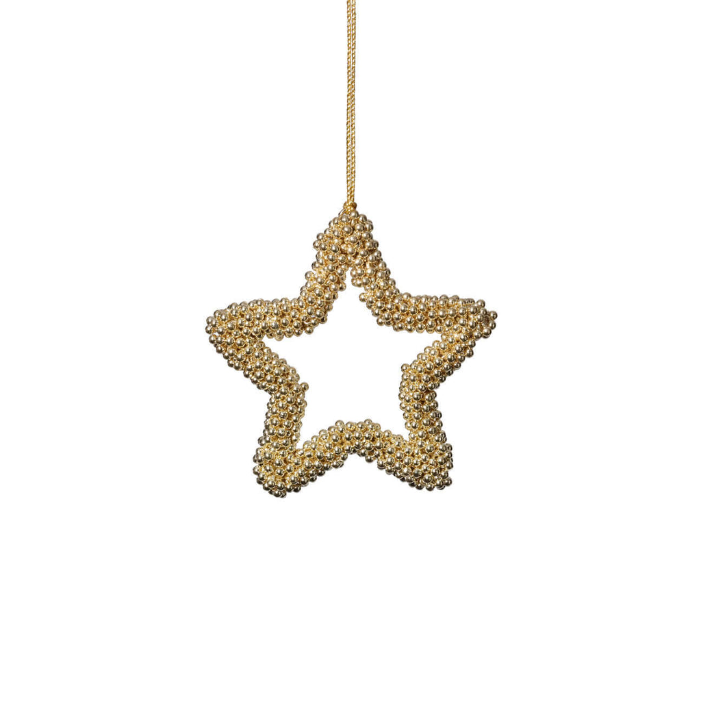 Golden Pearl Star Ornament - Ornaments by Carlyle Avenue
