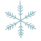 Blue Beaded Snowflake Ornament