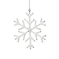 Beaded Snowflake Ornament-White, 8" - CARLYLE AVENUE