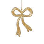 Gold Beaded Bow Ornament, Set of 12 Assorted - Ornaments by Carlyle Avenue