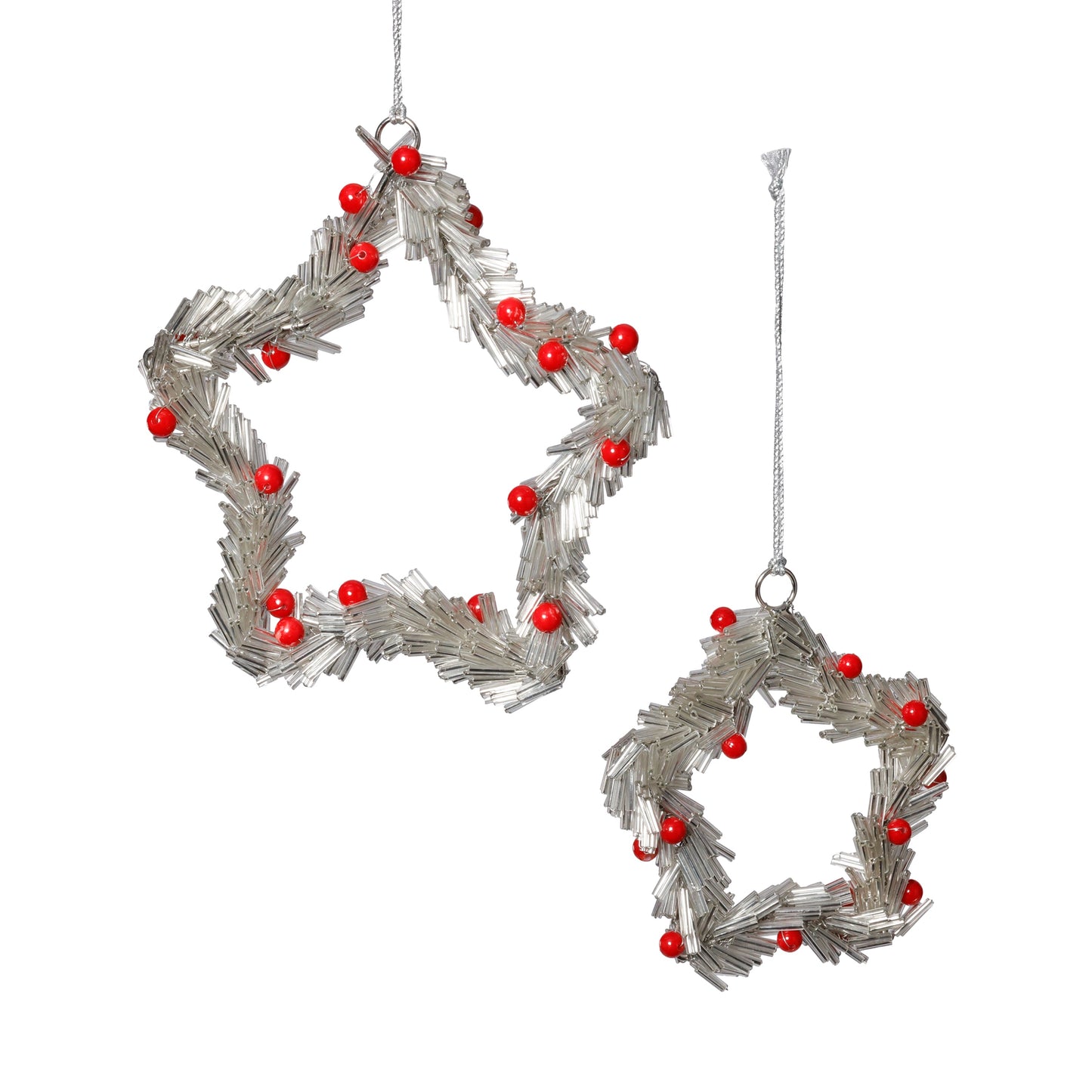 Beaded Star Ornament – Set of 6