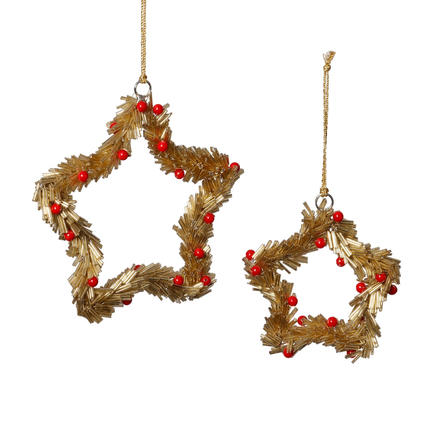 Beaded Star Ornament – Set of 6