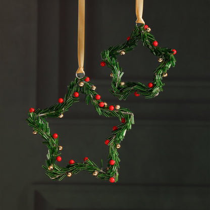 Beaded Star Ornament – Set of 6