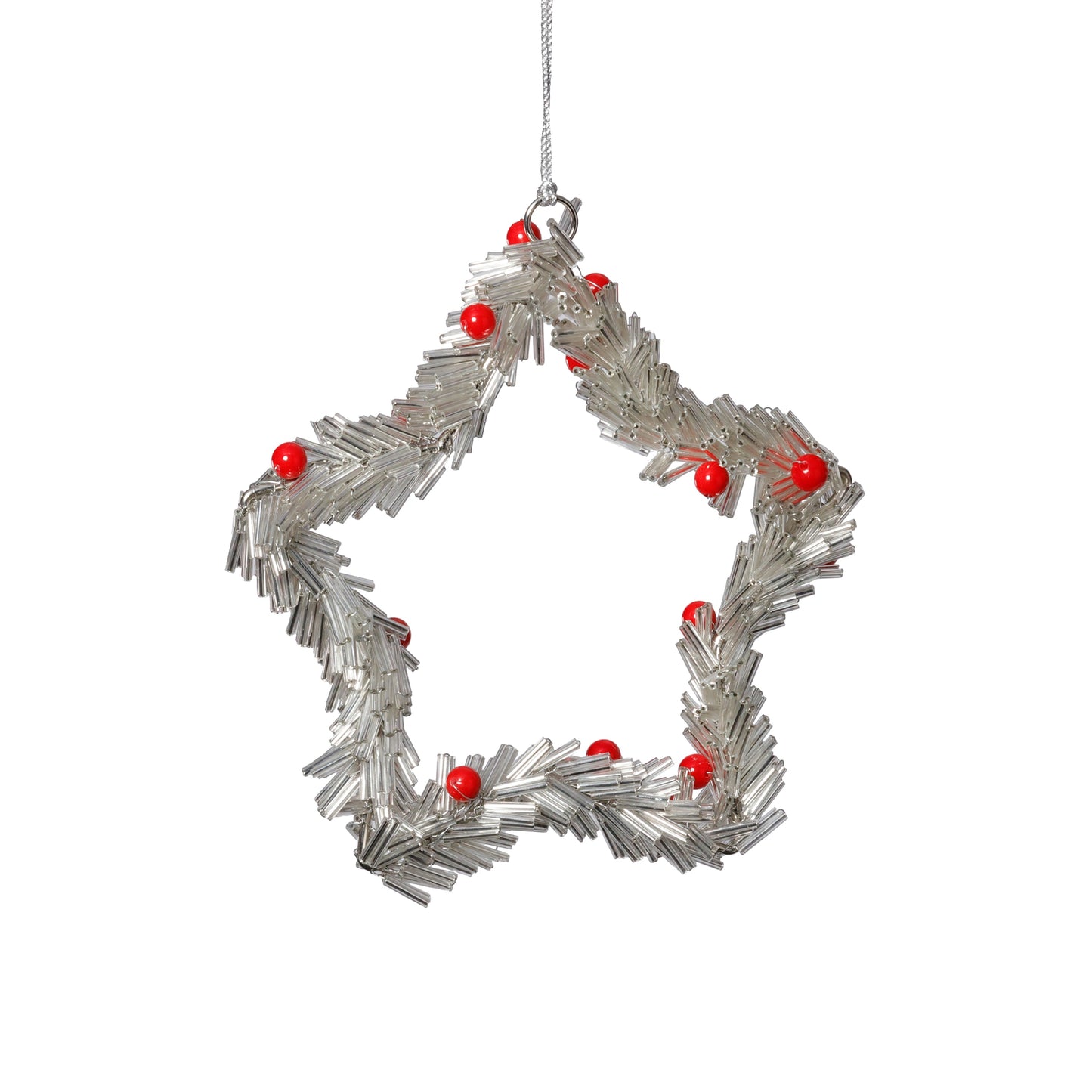 Beaded Star Ornament – Set of 6