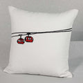 Ski Mountain Cotton Embroidered Throw Pillow - Gondola - Throw Pillow by Carlyle Avenue