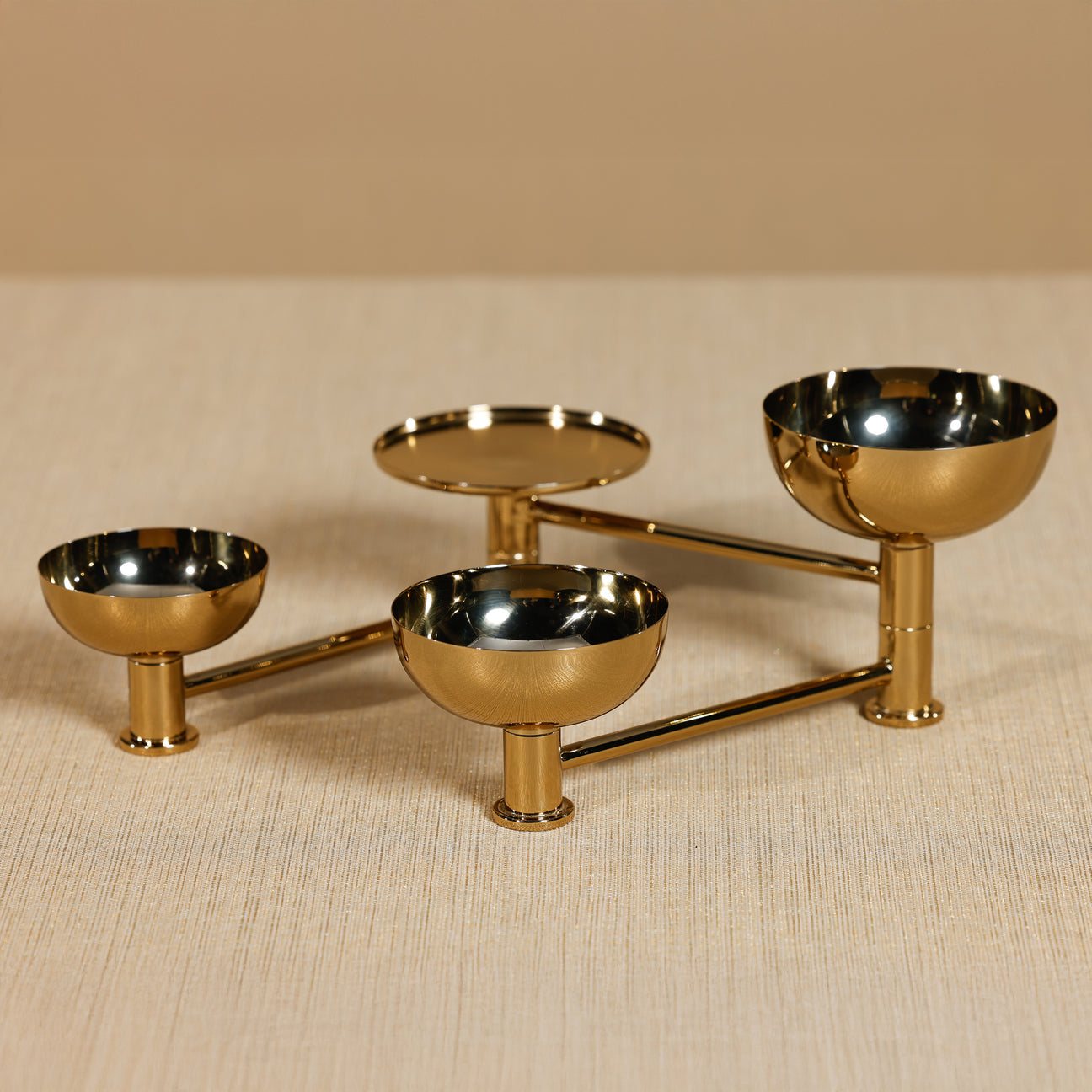 Swivel Condiment Set - Polished Gold