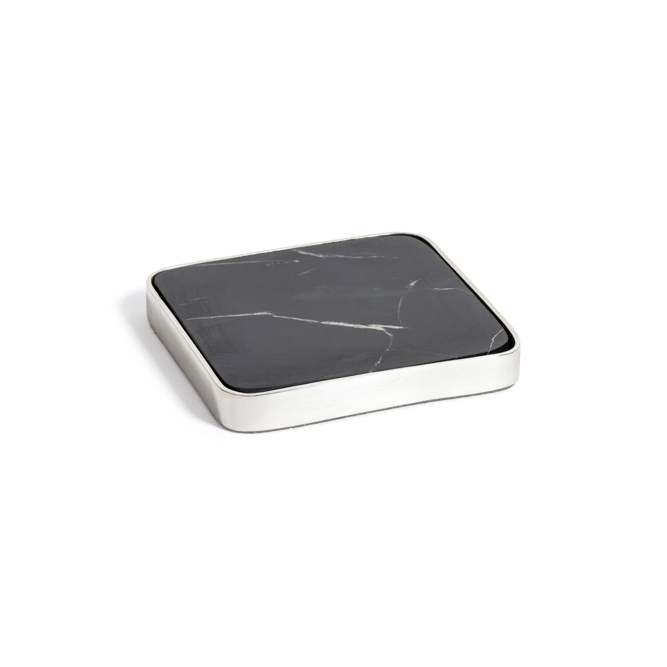 Roku Silver Border Drink Coaster (Set of 6)