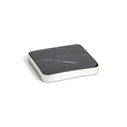 Roku Silver Border Drink Coaster (Set of 6)