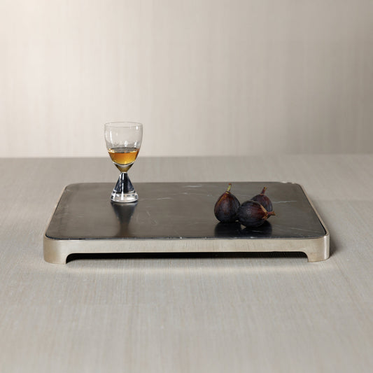 London Cheese and Charcuterie Marble Serving Tray