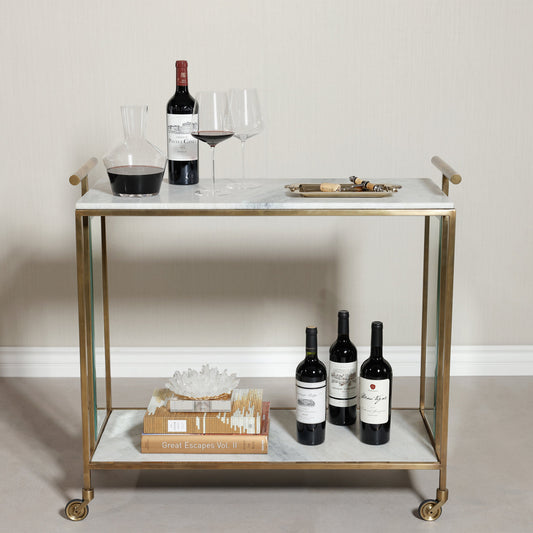 Soho Marble Bar Cart
