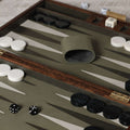 Palma de Mallorca 19" Backgammon Set featuring a stylish game board and classic gameplay elements.