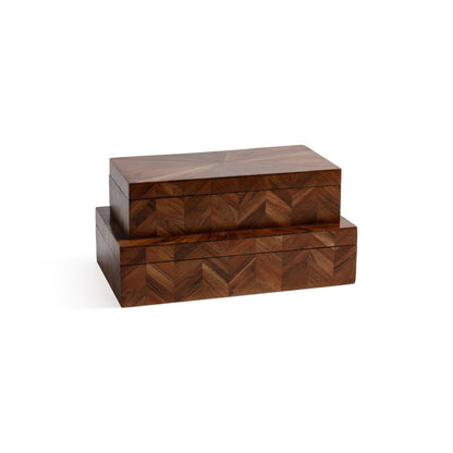 Chevron Wood Box